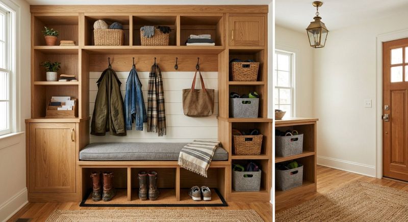 Mudroom Carpentry Installation in Frederick, MD